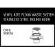 Marley Solvent Joint Vinyl Rite Floor Waste System Stainless Steel Round 80DN - VR80SS